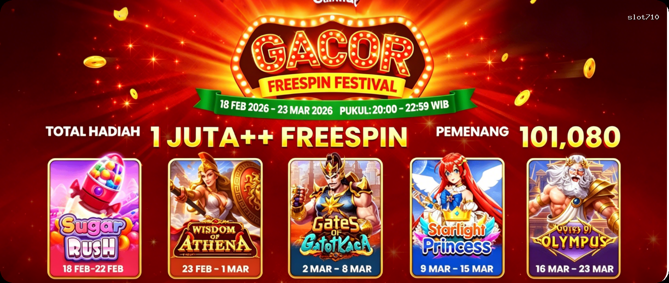Login slot710 Sekarang Bonus Melimpah
